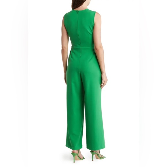 Green Sleeveless Jumpsuit